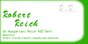 robert reich business card